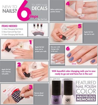 how to apply nail art stickers: do you need a manicure first?