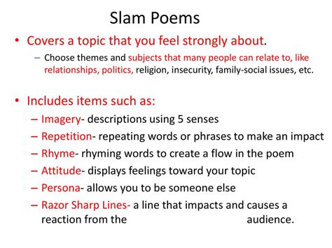 how to write slam poetry: the rhythm of words